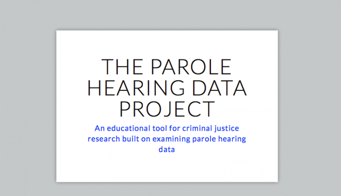 The Parole Hearing Data Project - Open Law Lab