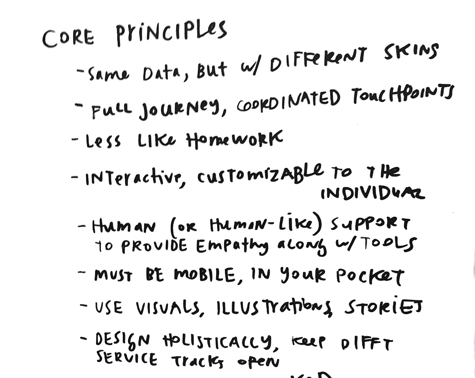 Core Principles for good legal design