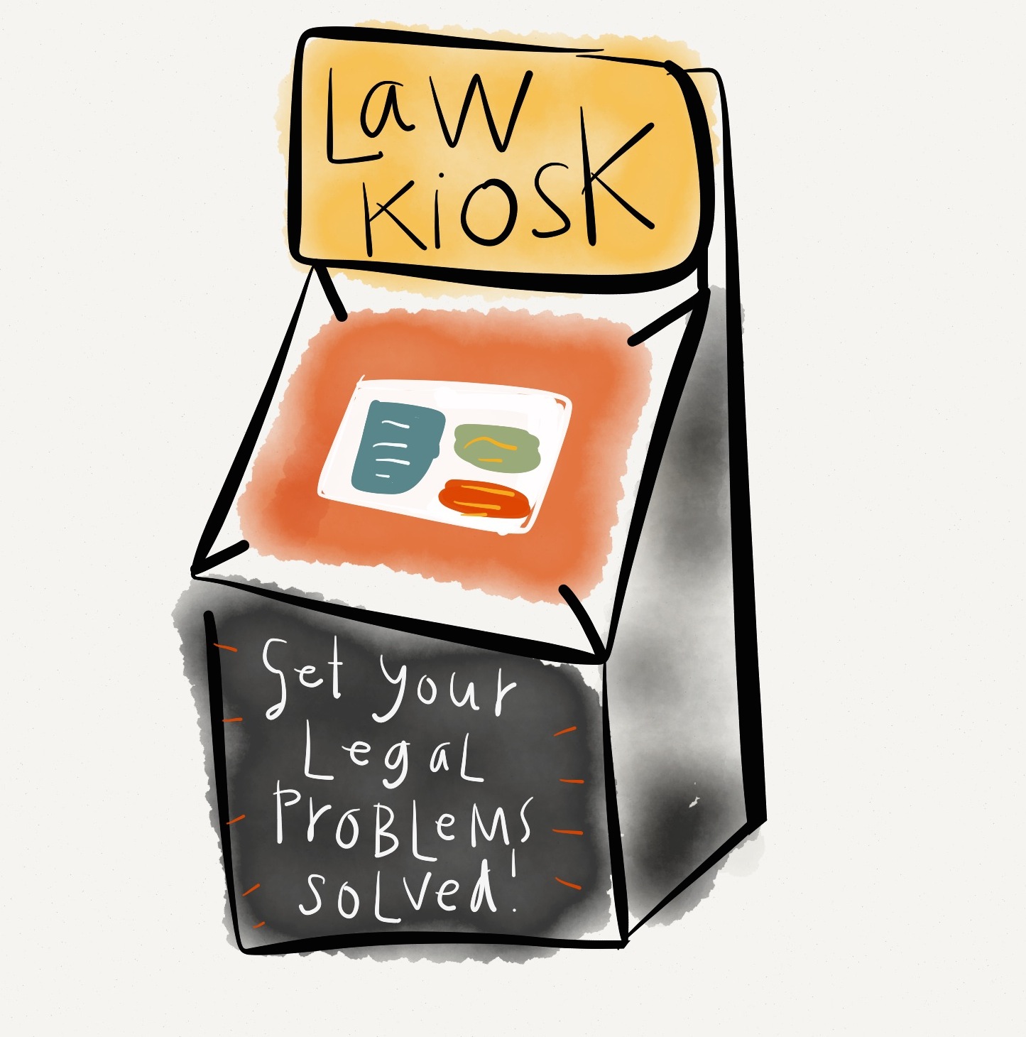 Law - legal concept - law kiosk