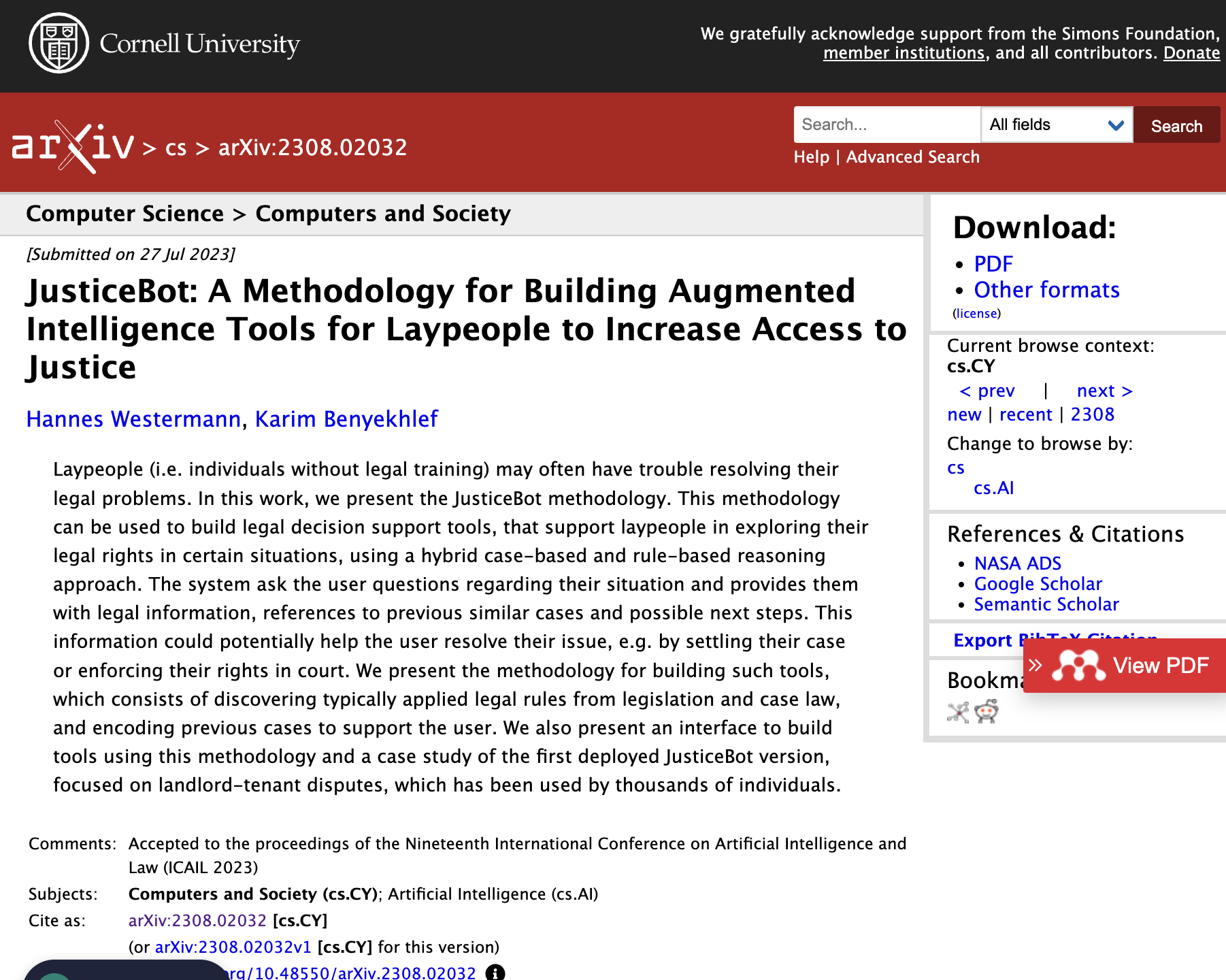 AI for Legal Help – Justice Innovation